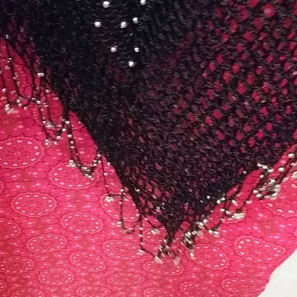 Crochet And Silver Studded Tank Top with Fringe - Picture 9 of 9